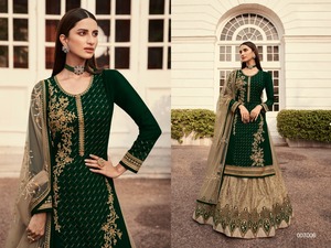 Vêtements indiens et pakistanais Gharara Designs Punjabi Beautiful Salwar Suit Neck Designs Sarara Woman Dress in Wholesale Price - Product Image 4