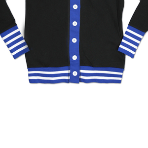 Cárdigans de Cachemira Tejidos con Logotipo Personalizado para Otoño Invierno, Estilo Universitario Bordado con Patrón a Cuadros, Ropa Casual de Lana OEM - Product Image 4