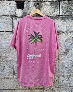 T-shirt vintage surdimensionné pour homme avec lavage à l'acide T-shirts graphiques personnalisés avec impression DTG 100% coton Streetwear grande taille - Product Image 1