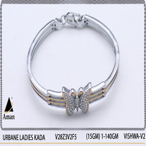 Hechos a mano 925 Premium étnico fino brazaletes de mujer Kada plata pura con patrón texturizado - Product Image 2