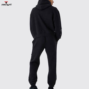 Slim Fit Sportswear Chándales 100% Algodón Transpirable Liso Poliéster Tela Contraste Color Sólido Ropa Deportiva Ropa - Product Image 2