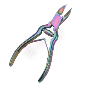 Professional Heavy Duty <b>Nail</b> Nipper Stainless Steel <b>Nail</b> Nipper Rainbow Finish Strong Cut Manicure Pedicure <b>Tool</b> - Product Image 2