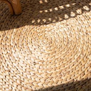 Vente chaude ronde tissé paille naturelle jacinthe d'eau tapis sol décor bas prix vintage tapis tapis tapis - Product Image 6