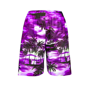 Short de plage décontracté pour homme Maillot de bain respirant à séchage rapide Tissu en laine imprimé de planche de surf florale avec poches - Product Image 3