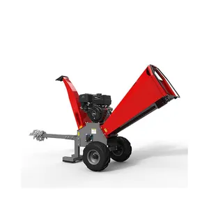 Hot sale 50 hp self powered Diesel Wood Chipper Machine Hydraulic feeding Mobile wood chipper shredder