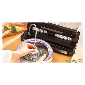 Compact 110W Black Vacuum <b>Sealer</b> VK02PK1 Food Preserver - Product Image 6