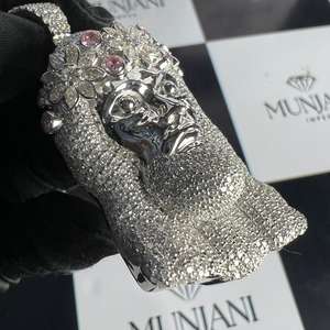 จี้พระเยซูเงินแท้ S925 ประดับเพชรโมอิสซาไนต์ VVS สไตล์ฮิปฮอป จี้เพชรโมอิสซาไนต์ VVS ความใสระดับ Iced สำหรับผู้ชาย - Product Image 1