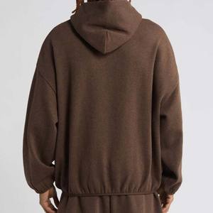 Sweatshirts à capuche en molleton à épaules tombantes 100% coton, vêtements pour hommes, sweatshirts de base avec logo personnalisé, fabricant d'usine - Product Image 3