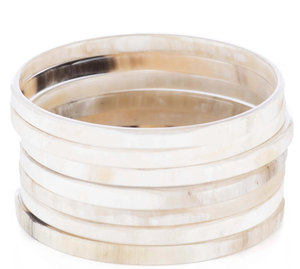 Brazalete de cuerno de búfalo natural de alta calidad Brazalete Animal de moda y estilo náutico De La India - Product Image 5