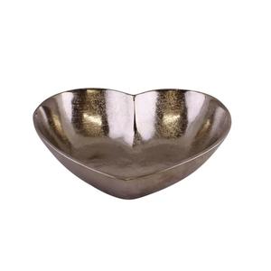 Tazón de fruta seca de Metal de diseño martillado con martillo acabado de latón hecho a mano chapado en oro Tazón decorativo elegante de Metal de aluminio - Product Image 2