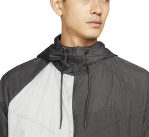 แจ็กเก็ตกันลมผ้าไนลอนสีพื้นกันน้ำ100% สำหรับบุรุษโอเวอร์ไซส์ระบายอากาศได้ดี - Product Image 4