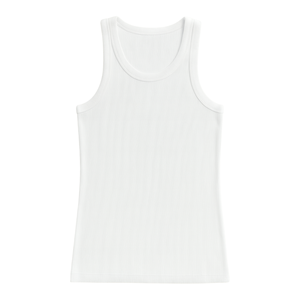 Women <b>White</b> Sleeveless Tank <b>Top</b> 100% Luxury Organic Cotton Pre Shrunk GOTS Certified Premium Soft Comfortable Classic Fit Tee - Product Image 1