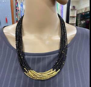 สร้อยคอเมล็ดแก้วทำเองที่มีลวดลายดอกไม้สามารถปรับแต่งตามข้อกำหนดของคุณโดยงานฝีมือ HF - Product Image 4