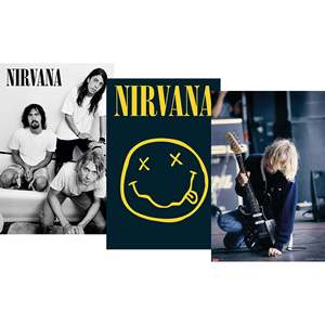 Modern Style Nirvana <b>Poster</b> Set of 3 Paper Wall Decor - Product Image 1