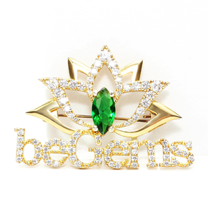 Hot Selling Accessories Trendy 2025 beGems <b>Brooch</b> Modern Fashion Lapel <b>Pin</b> for Evening and Corporate Events - Product Image 2