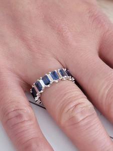 <span class=keywords><strong>Ruby</strong></span> Emerald Sapphire Eternity ban nhạc Vòng cao cấp đồ trang sức sang trọng Crafted trong thiết kế vượt thời gian hoàn hảo cho thanh lịch những dịp đặc biệt - Product Image 3