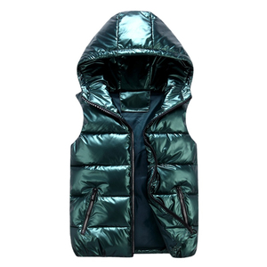 Chaleco Acolchado de Lana para Hombre al por Mayor |   Relleno Suave y Cálido |   Chaleco sin Mangas para Invierno |   Estilo Urbano |   Personalizable OEM/ODM - Product Image 6