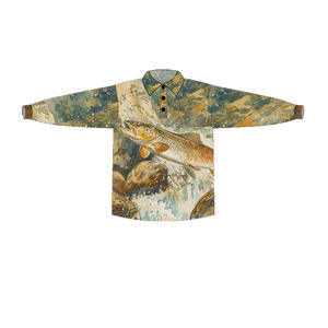 2025 à la mode personnalisé tournois de pêche australiens chemise à manches longues séchage rapide UPF 50 + évacuation de l'humidité respirant 100% Polyester - Product Image 1