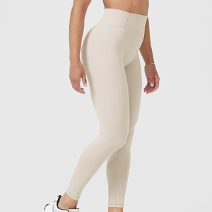 <b>Women's</b> Customized High-Waisted Sport <b>Leggings</b> Solid Pattern Workout Fitness Activewear New Yoga Wear Clothes - Product Image 3