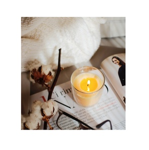 Factory Direct Handmade Decorative Gold <b>Jar</b> with Soy Wax Candle Bulk Manufacturer Wholesaler Factory Direct Sales - Product Image 1