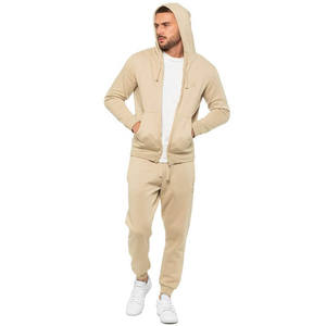 Venta al por mayor de chándal personalizado de algodón Tech de lana para los hombres serigrafía logotipo Jogger chándal cremallera Sudadera con capucha otoño OEM diseñador de invierno - Product Image 4