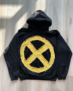 เสื้อฮู้ดแบบสวมหัวสำหรับผู้ชายผ้าคอตตอนผ้าฟลีซ100% โอเวอร์ไซส์ออกแบบได้ตามต้องการ - Product Image 4