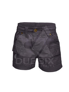 Pantalones cortos para niños 100% algodón personalizable Logo pegatina Color patrón diseño pantalones cortos para mujer - Product Image 4