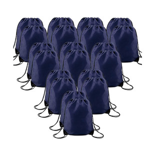 Purple <b>Drawstring</b> <b>Backpacks</b> Plain Dyed Polyester Portable Sport Bag for Outdoor Use Wholesale Pack OEM Supplier - Product Image 2