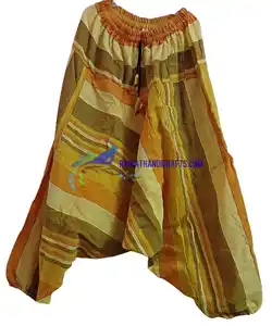 indian manufacturers kerala fabric afgani trousers Baggy Genie Trousers Aladdin pant for men and women tr-2345A