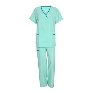 XL Breathable 100% Cotton Unisex Surgical <b>Scrub</b> <b>Sets</b> with Custom Logo Needle Detection Hospital Use - Product Image 2