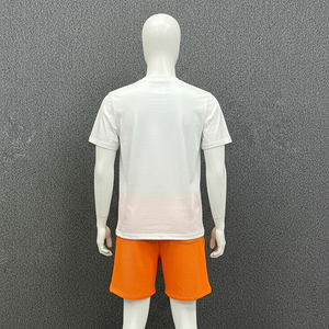 Custom Plus Size Breathable <b>Thermal</b> Tracksuit Summer Sweatsuit Acid Wash Two-Piece Set Screen Printed Cropped T-Shirt Shorts Set - Product Image 3