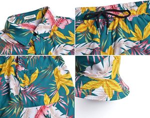 Ensembles de survêtements pour hommes Shorts Polos à fermeture éclair quart de tour Shorts inférieurs Tenues de sport Ensembles de survêtements d'été Ensembles courts décontractés hawaïens Confortables - Product Image 5