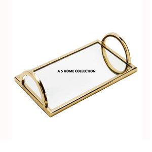 Plateau de courtoisie en verre miroir couleur argent brillant plat de service de haute qualité pour les fêtes de mariage pour la restauration - Product Image 3