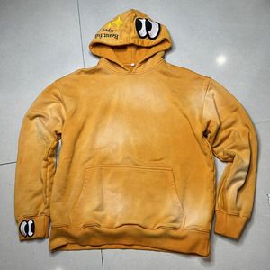 Custom Streetwear Sun Faded Hoodie French Terry Plain Heavyweight Cotton Pullover Oversized Cropped Washed Hoodie Hombres - Product Image 3