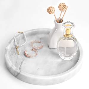 Plato para servir de mármol blanco de lujo de primera calidad al mejor precio, decoración del hogar, bandejas para servir queso - Product Image 4