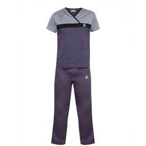 OEM ropa médica uniforme de hospital para los hombres ropa de hospital de cuello alto de manga corta uniformes conjuntos para Unisex - Product Image 1