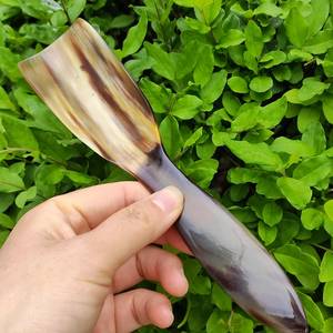 Lujo diseño moderno biodegradable compostable pequeña capacidad azúcar condimento cuerno cucharas cubiertos desechables hechos a mano para - Product Image 1