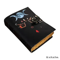 Lune Déesse Sorcellerie Potter Cadeaux Marchandise gothique Vampire Diaries Spell Journal en cuir Cahier d'écriture Deckle Edge Pap
