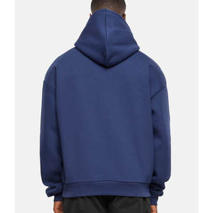 Haute qualité Vintage Logo personnalisé vêtements de rue GSM polaire éponge française Double lavé pull blanc soleil délavé à capuche hommes - Product Image 5