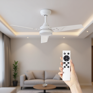 Ventilateur de plafond LED silencieux blanc 105 cm - Product Image 3