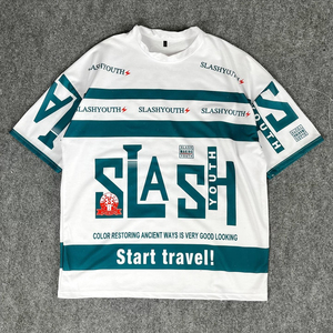 Camisetas de Fútbol Americano para Hombre, Tallas Grandes, Secado Rápido, Transpirables, Poliéster, Logotipo Personalizado, Servicio OEM, Corte Automatizado, Bordado - Product Image 4