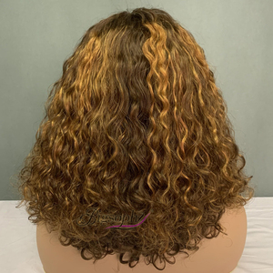 Cabello Vietnamita Chic Short Luxury Curl, con Encaje 4x4 de 14 Pulgadas, Rizos Uniformes y Hermosos, Nunca se Pierden Fácilmente de Forma - Product Image 4