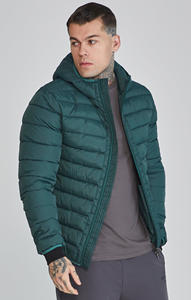 High Street Style Men's Winter Bubble Puffer <b>Coat</b> High Quality <b>Lightweight</b> Zipper-up Hooded Jacket Stand Customizable Cashmere - Product Image 2