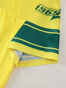 Deportes al por mayor de fútbol personalizado moda Jersey hombres 100% algodón camiseta para hombres suelta ajuste impreso fútbol malla Jersey - Product Image 6