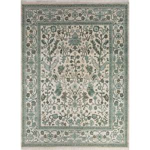 Tapis en laine afghane noué à la main Viscaya ivoire, motif floral AKWL-1129, tapis rectangulaire pour salon, tapis de couloir Tabriz Puzzle pour la maison - Product Image 1