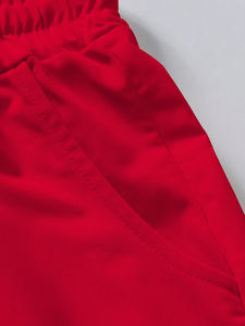 กางเกงขาสั้นลำลองสำหรับฤดูร้อนของผู้ชายที่สะดุดตาหมายเลข32และโดดเด่นพิมพ์ลายตัวอักษรชิคาโกเอวต่ำผ้าทอดีไซน์ - Product Image 4