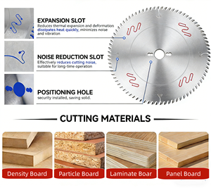 250mm 80T Yüksek Frekans Kaynaklı Endüstriyel OEM Tungsten Karbür Uçlu Daire Testere Bıçağı (Masif Ahşap, Melamin Kaplama için) - Product Image 1