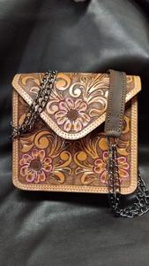 Sac à main de luxe en cuir véritable pour femme, grande capacité, nouvelle collection, sac de soirée tendance, fermeture éclair ouverte, chaîne - Product Image 2