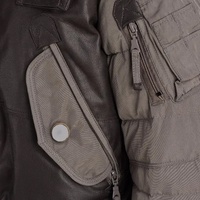 Bomber OEM Homme Personnalisé de Haute Qualité en Cuir Synthétique Imperméable Rembourré Duvet de Canard avec Capuche en Fausse Fourrure
