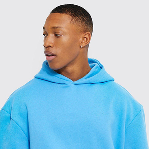 Sweat-shirt à capuche oversize unisexe de haute qualité pour l'hiver, brodé, motif hip-hop sérigraphié, streetwear chaud, 100% uni - Product Image 5